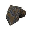Brown Paisley Necktie – Formal & Wedding | Andrew