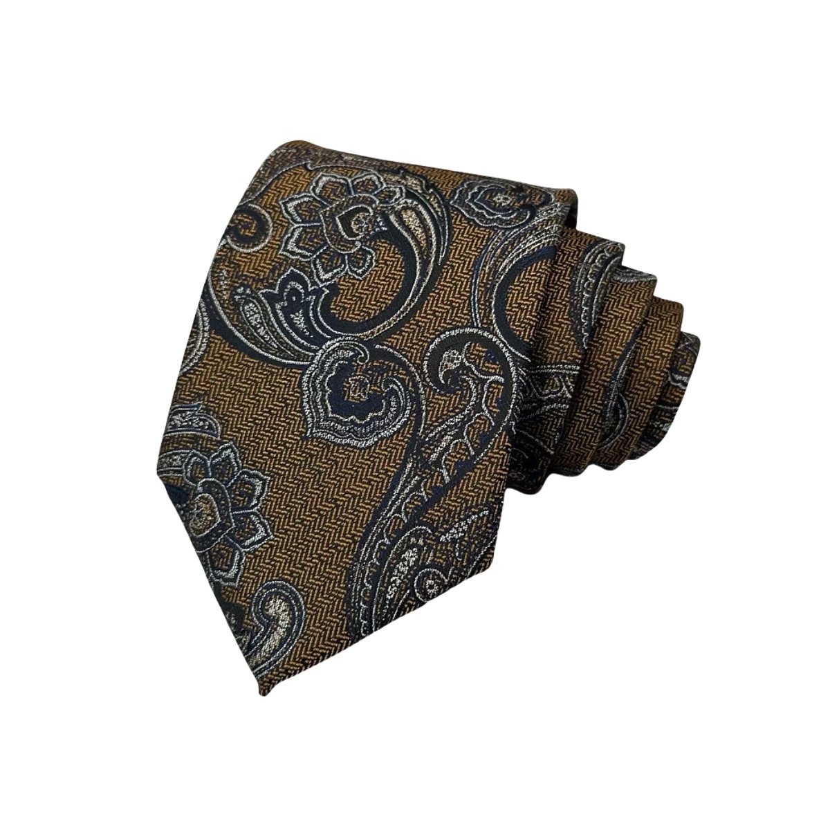 Brown Paisley Necktie – Formal & Wedding | Andrew