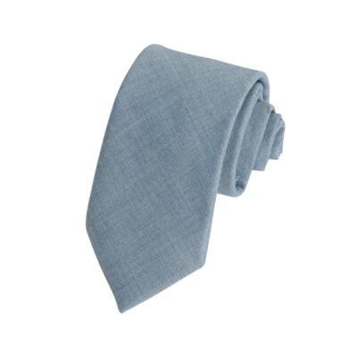 Baby Blue Wool Necktie – Formal & Wedding | Andrew